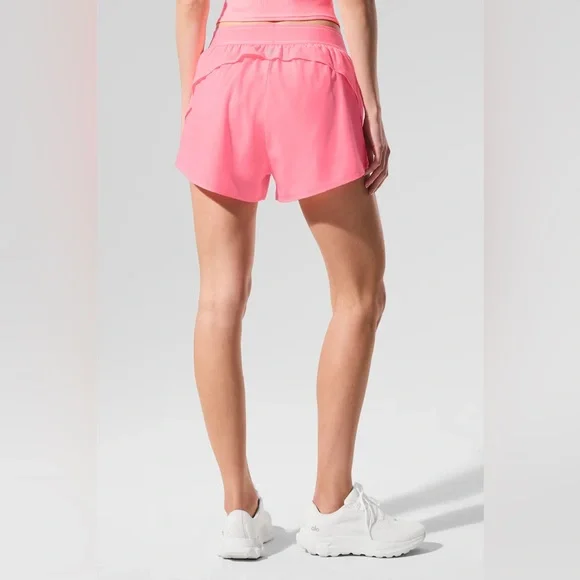 ALO Yoga Athletic Shorts Neon Bubblegum Pink Size